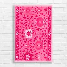 Elegant Floral Tapestry Pink