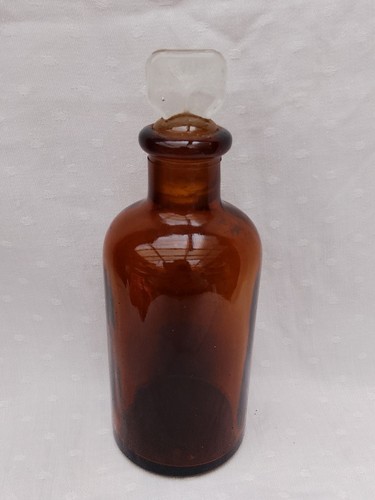Antique amber glass - antique, apothecary