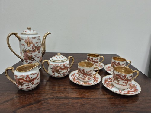 Vintage kutani samurai china - kutani,