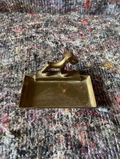 Art Deco AIREDALE TERRIER Pin Dish - Brass Coin or Pin Tray by Peerage
