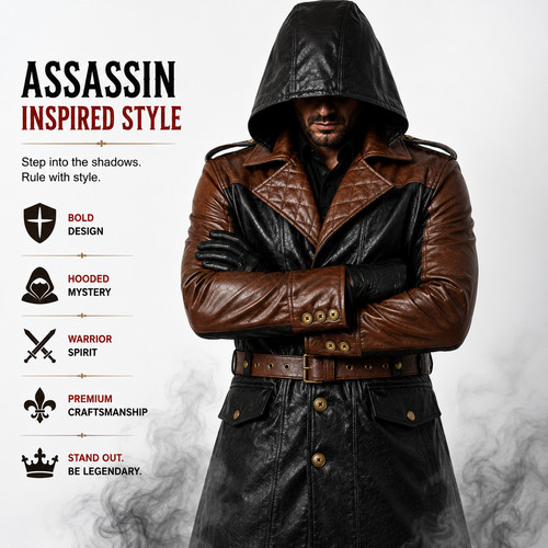 Mens leather trench - mens,