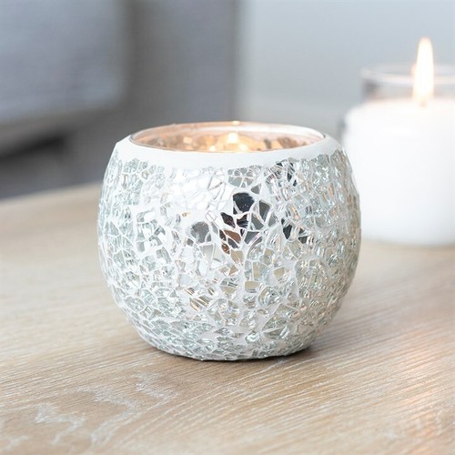 Tealight holder mosaic crackle - tealight,