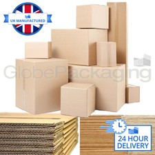 SINGLE & DOUBLE WALL CARDBOARD POSTAL REMOVAL MOVING BOXES - ALL SIZES / QTY'S