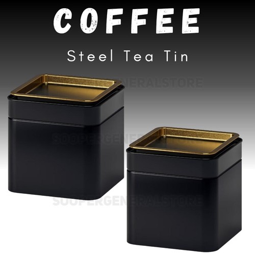 Tea coffee sugar tin - tea,