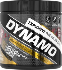 Protein Dynamix Dynamo Pre Workout Powder 200g Tropical Flavour UK Made Free P&P