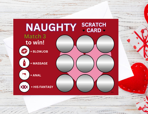 Funny scratch off card - scratch, him