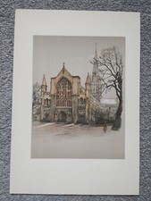 Norwich Cathedral - Antique Print - 1929