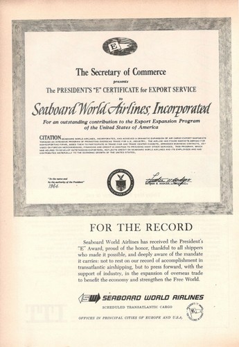 Seaboard world airlines - sw,