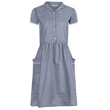 Kids Girls Gingham Dress