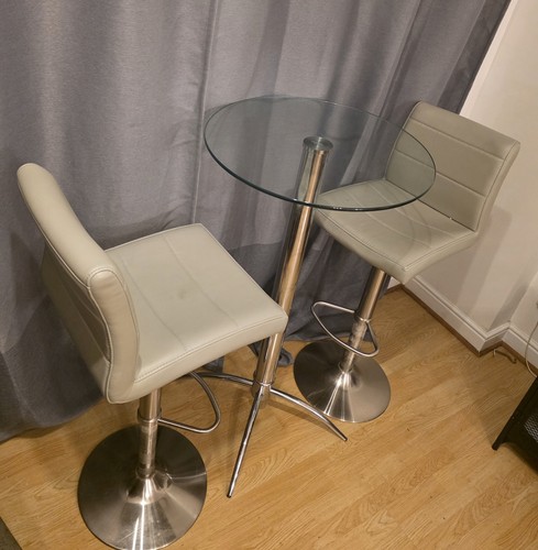 Modern glass chrome bar - modern, &