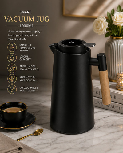 Litre smart vacuum jug flask - litre,