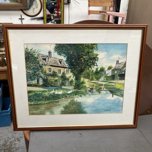 Vintage framed lower slaughter - framed,