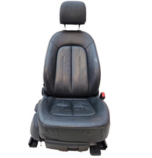 12-18 AUDI A6 C7 FRONT RIGHT DRIVER O/S BLACK LEATHER SEAT