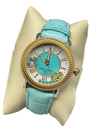 Turquoise and gold - gold, watch