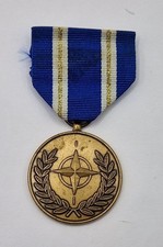 Original NATO Medal Non Article 5 Medal With Ribbon