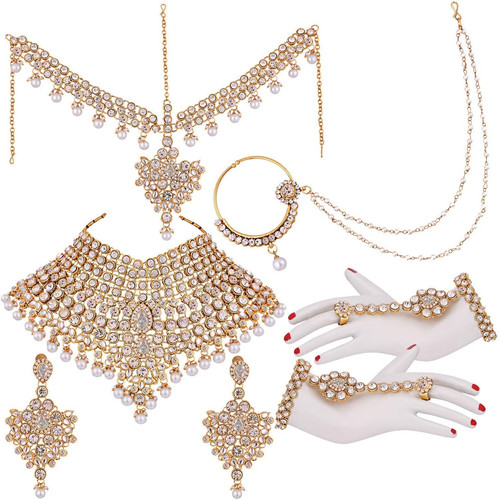 Bollywood bridal choker - bridal,