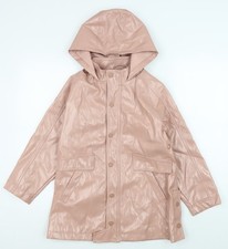 Zara Girls Pink Hooded Rain