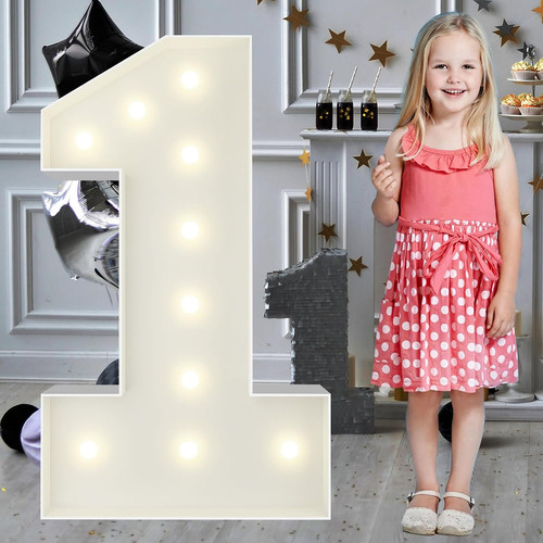 3ft marquee light - light, numbers