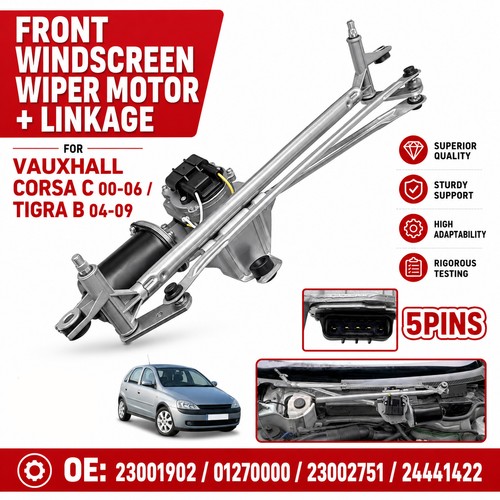 Front windscreen wiper motor - front,