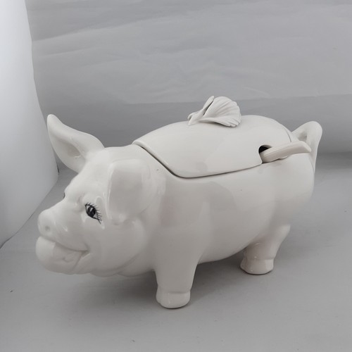 Italian pottery pig soup - italian,