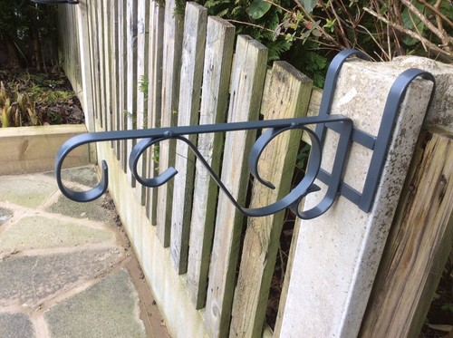 Concrete fence post bracket - concrete,