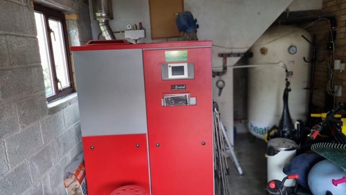 Biomass wood pellet boiler - biomass,