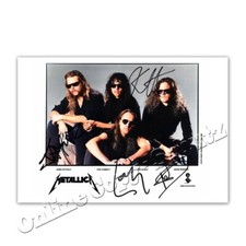 METALLICA - autograph photo /
