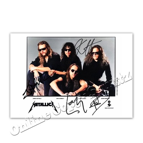 Metallica autograph photo - metallica, /