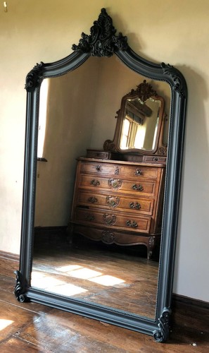 Matt black ornate french - black,