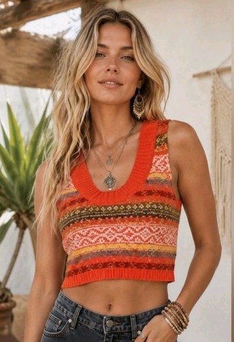 Free people knit tank top - knit, size