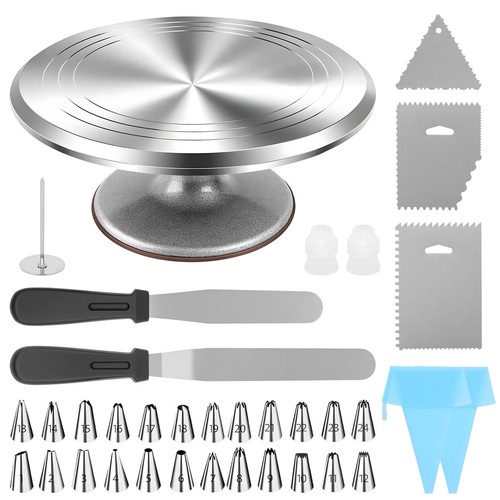 Cake turntable 30cm - turntable, aluminum