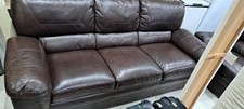 Oak Furniture Land 3-Seater Leather Sofa