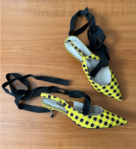 Zara yellow black gingham - zara/yellow/black,