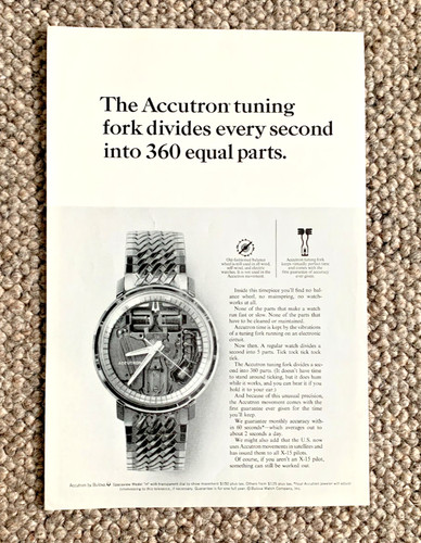 Bulova accutron frameable - bulova,