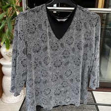 Bonmarche Black Sparkly  T