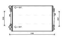 AVA Coolant Radiator VNA2338 for VW Golf (2013) 1.4 TSI/TSI Bluemoon