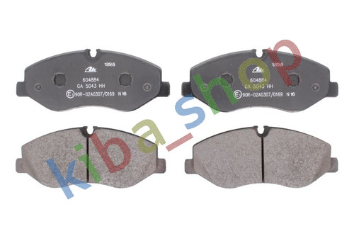 Brake pads set front - set, fits