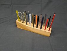 Solid Elm Waney Edge Desk Organiser Pen/Pencil Holder #3