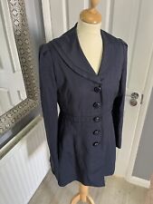 Ladies Size 10 Navy Fitted