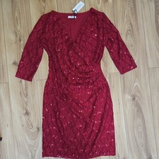 Flattering Wrap Red Lace