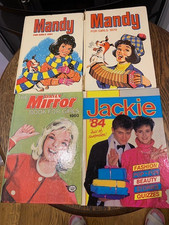 Vintage Annuals, Mandy, Jackie and Daily Mirror for Girls. 1979/1980/1981/1984