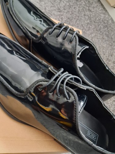 Asos black patent - black,
