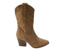 Women's Embroidered Faux Suede