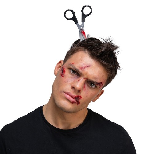 Scissors the head halloween - in,