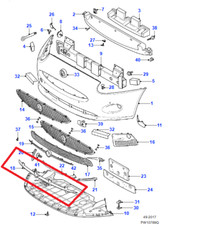 BLACK LOWER TRIM FRONT BUMPER