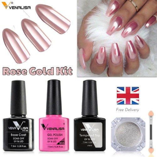 Rose gold nail mirror - gold,