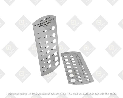 Stainless steel drill gauge - stainless,