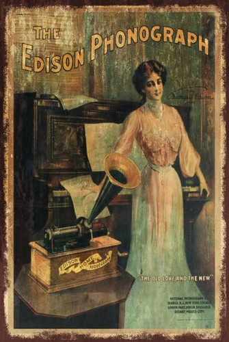 Edison phonograph record - edison,