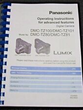 PANASONIC LUMIX TZ80 CAMERA PRINTED USER MANUAL GUIDE HANDBOOK 406 PAGES A5