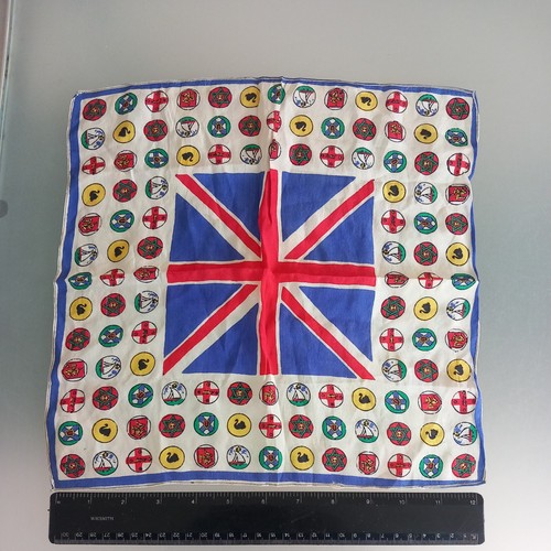 Vtg silk handkerchief - vtg, 12"